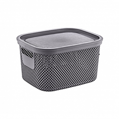 Корзинка NICKEL тёмно-серая 3л 15.5×22.3×13см