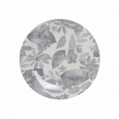 Тарелка десертная BLOOMING серая 19см