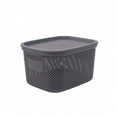 Корзинка NICKEL тёмно-серая 6л 21.7×26.7×15.2см