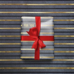 !Бумага упаковочная 2 листа глянцевая «For you», 60 × 90 см.