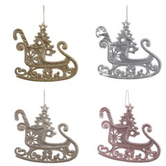 Изделие декоративное подвесное "Сани", L12 W0,5 H10 см, 4в.