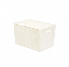 Корзинка БЕРЕСТА слоновая кость 14л 350х245х205мм