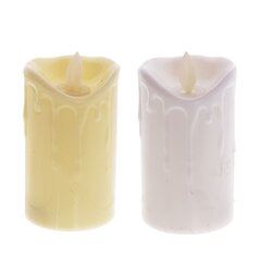 Изделие декоративное "Свеча" с подсветкой, L6 W6 H11 см, 2в.