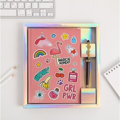 !Набор ежедневник 80 л и ручка GRL RWR