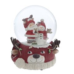 Фигурка декоративная "Дед Мороз" в стекл шаре (ключ,муз), L11 W10 H14 см