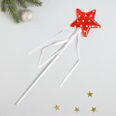 !Карнавальный жезл 4 штуки «Звёздочка», цвет красный