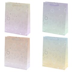 Пакет подарочный (бумага 210г/м2, блок микс 12шт), L26 W10 H32 см, 4в.