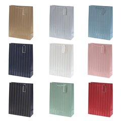 Пакет подарочный (бумага 210г/м2, блок 12шт), L31 W12 H42 см, 9в.