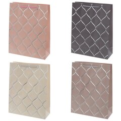 Пакет подарочный (бумага 210г/м2, блок микс 12шт), L31 W12 H40 см, 4в.