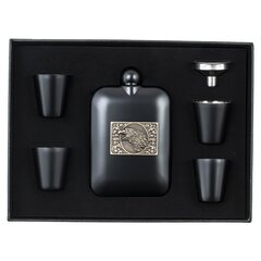 Набор из 6-ти предм.: фляжка 180 мл, 4 стопки 50 мл, воронка, Д23,5 Ш17,5 В4 см