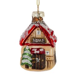 Украшение новогоднее "Домик", L5 W5 H10,5 см