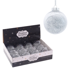 Набор из 12шт Украшение новогоднее "Шар", D 8 см, L35 W27 H8 см