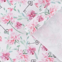 !Бумага упаковочная 2 листа крафтовая «Акварельные цветы», 50 × 70 см.