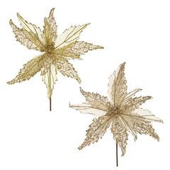 Цветок искусственный "Пуансеттия", L36 W32 H44 см