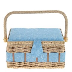 Шкатулка для рукоделия (с подносом и набором для шитья), Д28 Ш18 В13 см