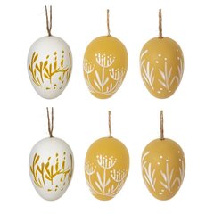 Набор из 6-ти изделий декоративных подвесных "Яйцо" (3,5*5,5), L15 W13 H5 см