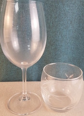 !Питьевой набор - 2 предмета (бокал для вина 350 мл, бокал для воды 250 мл)