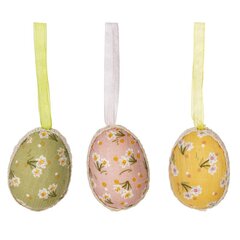 Изделие декоративное подвесное "Яйцо" (блок 6шт), L4 W3 H6 см, 3в.