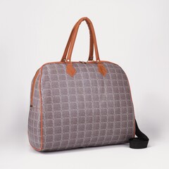 !09 Сумка дорожная на молнии, цвет тёмно-бежевый!