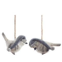 Фигурка декоративная подвесная "Птичка",   L7 W4,5 H4,5 см, 2в.