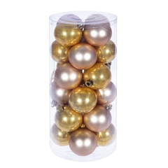 Набор из 24шт Украшение новогоднее "Шар", D 6 см, L6 W6 H7 см