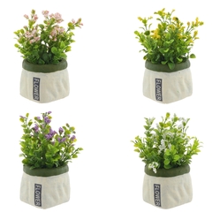 Цветочная композиция, L13,5 W13 H15,5 см, 1 штука, дизайн микс