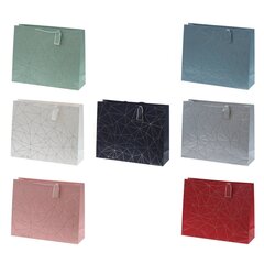 Пакет подарочный (бумага 210г/м2, блок 12шт), L50 W15 H40 см, 7в.