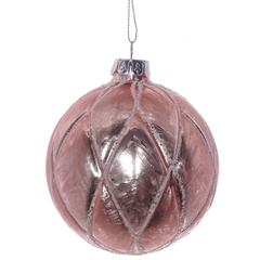 Украшение новогоднее Шар "Розовая фантазия", D 8 см, L8 W8 H8 см