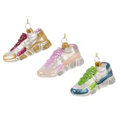 Украшение новогоднее "Кроссовок", L9,5 W3,5 H4,5 см, 3в.