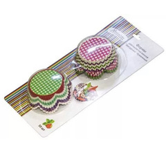 !09 Формы для выпечки кексов «Фигурные» бумажные (d 50мм, h 30 мм) 100 штук