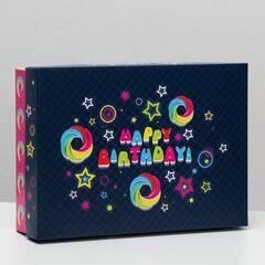 !Подарочная коробка 2 штуки сборная "Диско", 21 х 15 х 5,7 см