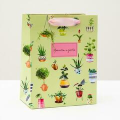 !НАБОР 6 ШТУК - Пакет подарочный "Красоты и уюта", 18 х 22,3 х 10 см