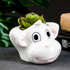 !09 Горшок "Мартышка" 11*10*8 см.