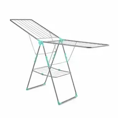 !09 Сушилка для белья напольная Nika СБ8П/С, складная, сушильное полотно 21 м, серебро