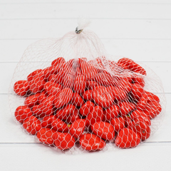 !09 Галька цветная крупная 400 г., цвет оранжевый