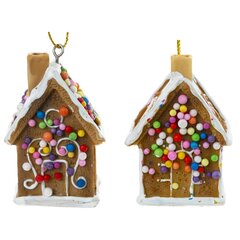 Изделие декоративное подвесное "Пряничный домик", L4 W4 H6 см, 2в.