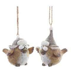 Фигурка декоративная подвесная "Птичка",   L5 W5,5 H5 см, 2в.