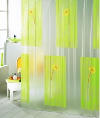 !Штора для ванной Bacchetta Steli 180x200 см. зеленая