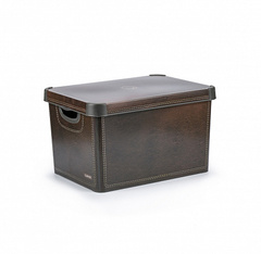 Короб (ящик) для хранения СТОКГОЛЬМ 22л LEATHER