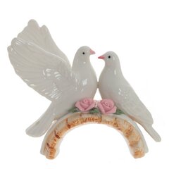 Фигурка декоративная "Голуби", Д12,5 Ш7 В9,5 см