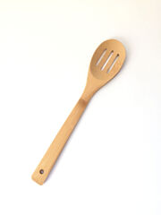 !09 Набор из 2-х предметов - Ложка с прорезями, 30 см., бамбук