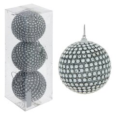 Набор из 3шт Украшение новогоднее "Шар", D 8 см, L9 W9 H9 см