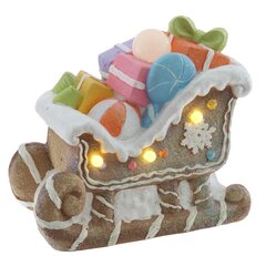 Фигрка декоративная "Сани" с подсветкой  (АААх3, н/п), L38 W22 H35 см