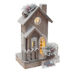 Изделие декоративное "Домик" c подсветкой (2хАА, н/п), L20 W15 H31 см