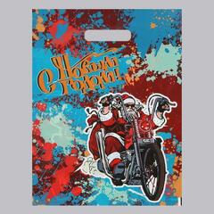 !09 Пакет "Врывайся в Новый Год!" (набор 10 штук) полиэтиленовый с вырубной ручкой, 30х40 см, 50 мкм