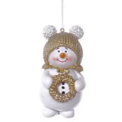 Фигурка декоративная подвесная "Снеговик",  L6 W4 H10 см
