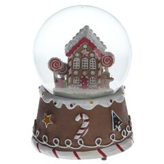Фигурка декор в стекл шаре "Домик" (подсвет,муз,вьюга, 3хААА н/п), D 10 см, L12 W11 H14 см