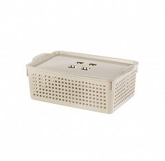 Корзинка ЛОФТ 3.8л с крышкой латте