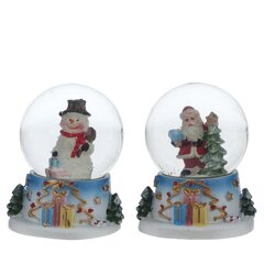 Фигурка декор в стекл шаре "Дед Мороз/Снеговик", D 4.5 см, L5,5 W5 H6 см, 2в.