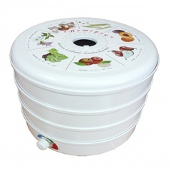 Сушилка для овощей и фруктов Ветерок ЭСОФ-0.5/220-02 500Вт 3под. белый (гофр.уп)